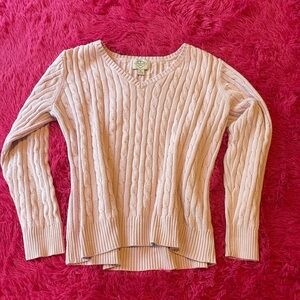 Pink knit sweater